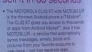 Motorola CLIQ XT pamphlets gives pointer on how to sell it in 60 seconds