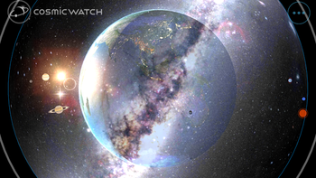 Cosmic Watch is a cool and sleek app that tracks the movement of Earth and nearby celestial bodies