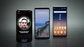 Face unlock: who does it best? iPhone X vs Galaxy Note 8, OnePlus 5T