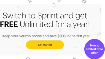 'Stop feeling ripped off by Verizon!' Sprint's 'free unlimited' promo still in play