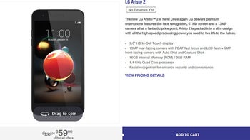 LG Aristo 2 goes official at MetroPCS, priced to sell for $60