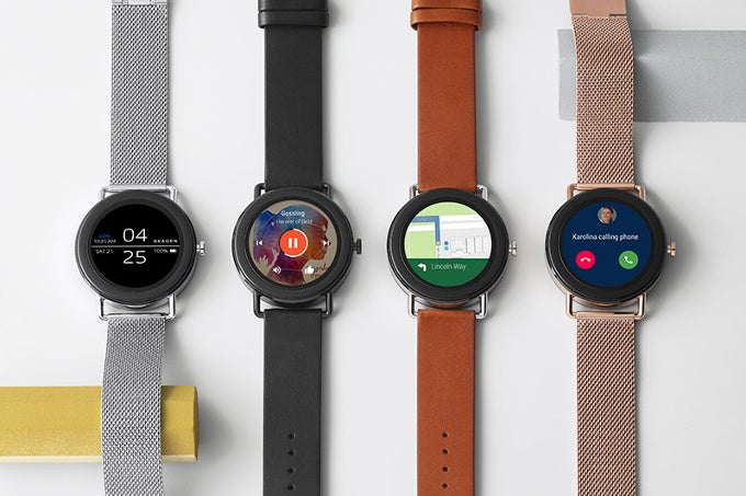 skagen falster steel mesh smartwatch