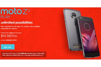 Deal: Motorola offers $150 discounts on the unlocked Moto Z2 Play starting February 4