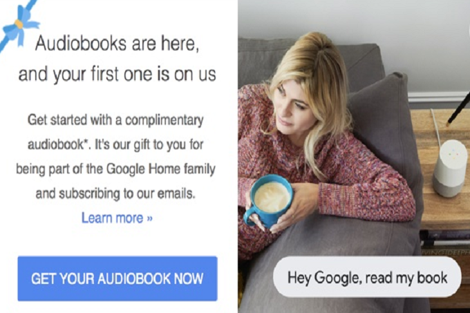 google home audiobooks