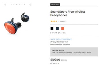 Deal: Bose SoundSport Free wireless headphones on sale for 20% off at Amazon