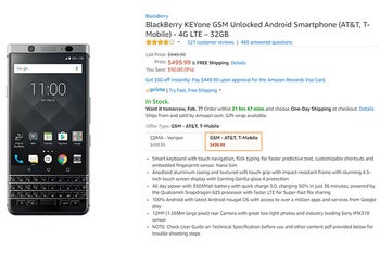 BlackBerry KEYone gets a permanent $50 price cut in the US
