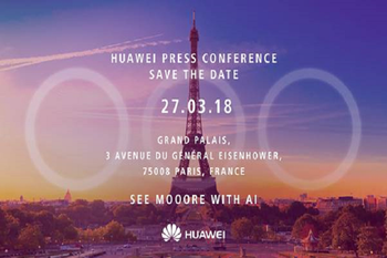 Huawei invite hints that the P20 and P20 Plus will feature three cameras on back