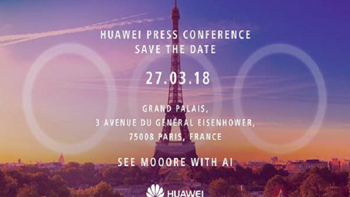 Huawei invite hints that the P20 and P20 Plus will feature three cameras on back