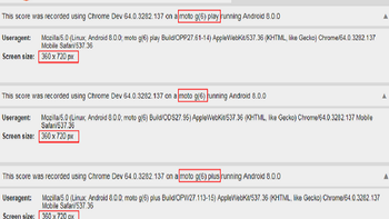 Benchmark test shows 18:9 aspect ratio for Moto G6, G6 Plus and G6 Play