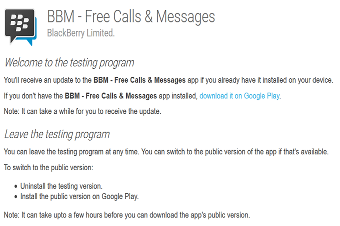 New BBM Beta For Android Now Available From The Google Play Store With ...