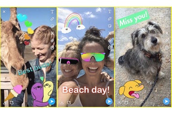 Snapchat update adds GIF stickers and some design changes