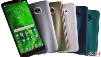 Motorola Moto G6 Plus press render shows all available color options
