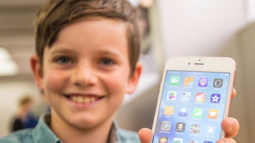 An Android phone for children shown at MWC 2018