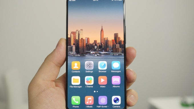 Hands-on with the 99% bezelless phone that has a fingerprint scanner under the screen