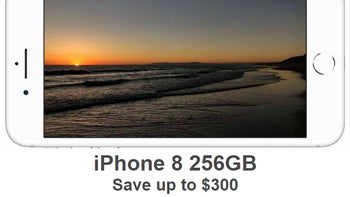 Deal: Save $150 on the iPhone 8 256 GB on AT&T and Verizon, or $300 on Sprint (today only)