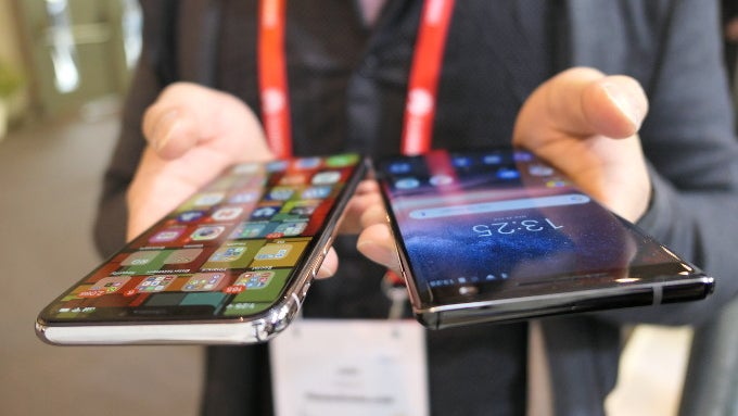 Nokia 8 Sirocco vs Apple iPhone X: first look