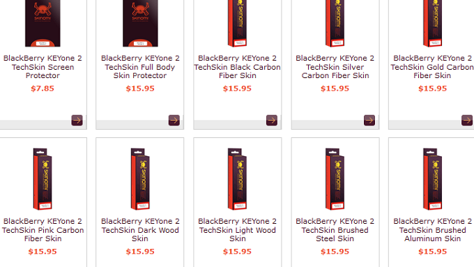 BlackBerry KEYone 2 accessories appear online