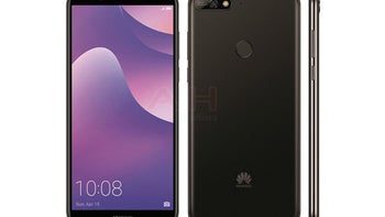 Huawei Y7 (2018) leaked press render shows off yet another upcoming 18:9 smartphone