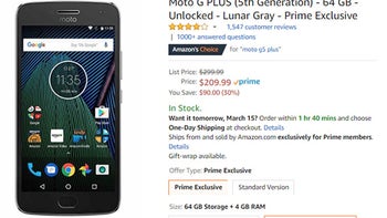 Deal: Save $90 when you buy the Amazon Prime Exclusive Moto G5 Plus