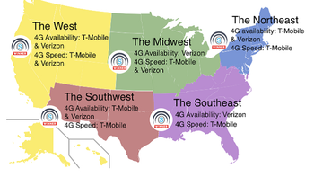 OpenSignal's regional survey shows T-Mobile and Verizon going neck and neck at the top