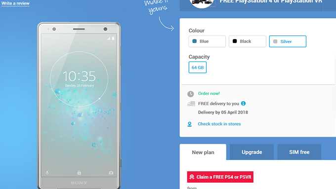 Sony Xperia XZ2 pre-orders start today overseas; reserve a unit and get a free PS4 or PlayStation VR