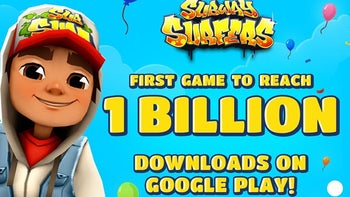 Subway Surfers is world's first game to reach 1 billion downloads on the Play Store