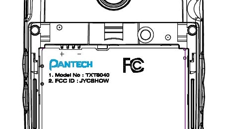 Pantech TXT8040 for Verizon passes the FCC