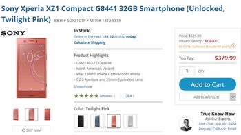 Deal: Sony Xperia XZ1 Compact on sale for just $380 ($120 off) at B&H