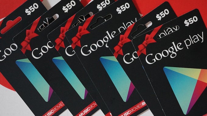 Buy a $50 or higher Google Play gift card from  and save $5