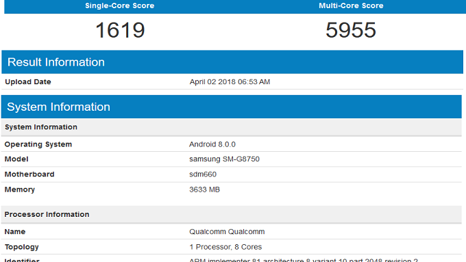 Samsung Galaxy S9 mini surfaces in benchmark test with SD-660, 4GB of RAM and Android Oreo?