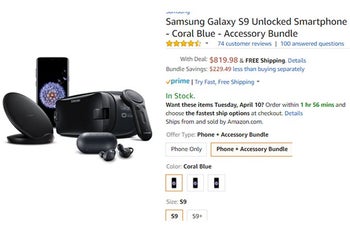 Deal: Buy the Samsung Galaxy S9/S9+ and get $400 bonus accessory bundle for only $100