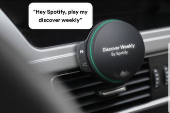 Spotify could launch a new in-car speaker on April 24