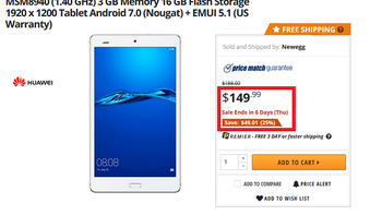 Huawei MediaPad M3 Lite 8-inch tablet is just $150 ($49 off) at Newegg and Amazon