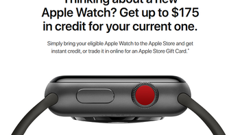 Trade in your older Apple Watch to Apple and receive up to $175 in credit