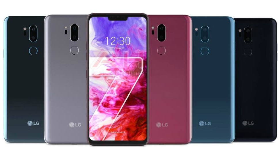 Notch-bearing LG G7 ThinQ appears alongside official colors