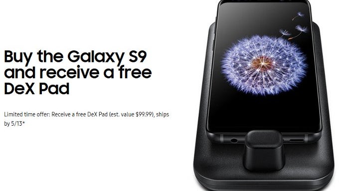 Deal: All Samsung Galaxy S9 models now come with a free Dex Pad