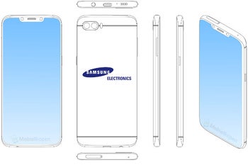 Brace yourselves, Samsung is patenting notch-y handset designs!