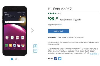 LG Fortune 2 arrives at Cricket Wireless, offers advanced selfie camera features