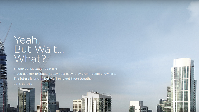 Flickr is bought out by SmugMug for an undisclosed price