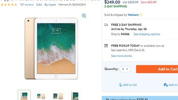 Deal: Apple's 9.7-inch iPad (5th Gen) on sale at Walmart for $250 (25% off)