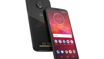 Moto Z3 Play with dual-camera setup & glass build appears in render