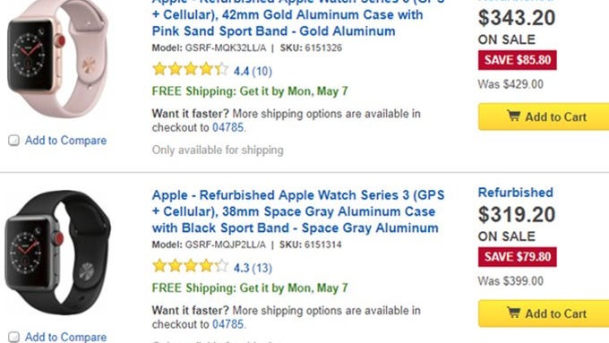 Best Buy running a massive Apple Watch sale, save up to $270 on refurbished models