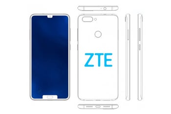 ZTE patents another smartphone with dual notch display design