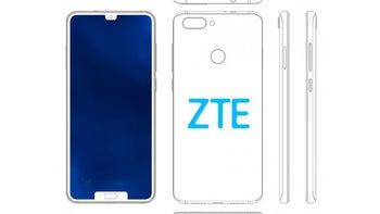 ZTE patents another smartphone with dual notch display design