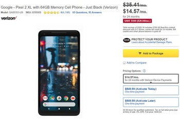 Deal: Save $500 on the Pixel 2 XL at Best Buy (Verizon models only)