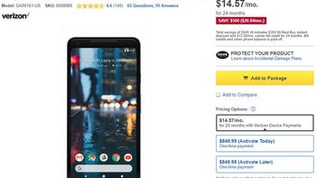 Deal: Save $500 on the Pixel 2 XL at Best Buy (Verizon models only)