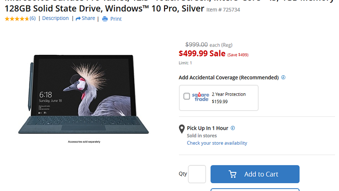 Take 50% off the Microsoft Surface Pro (2017), just $500 at Office Depot/Office Max