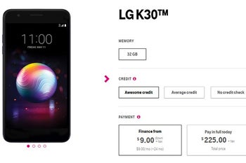 Affordable LG K30 goes on sale at T-Mobile for $225 outright