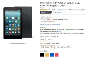 Deal: Save up to 25% on Amazon's Fire 7, 8 and 10 tablets with Special Offers