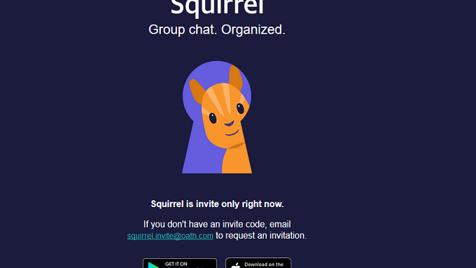 Yahoo's new group chat app is called "Squirrel"